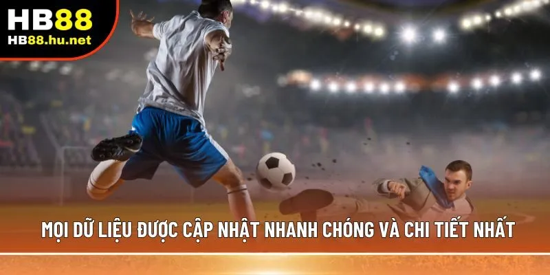 Mọi dữ liệu được cập nhật nhanh chóng và chi tiết nhất